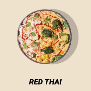 Red Thai bowl vegan at Gym Cook in Munich