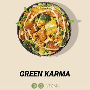 Green karma bowl vegan at Gym Cook in Munich