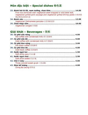 Menu pg 3 at Tam An in Calgary