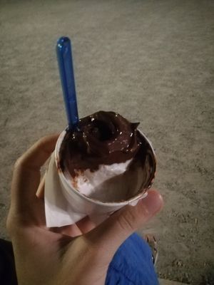 Coconut and dark chocolate at Portogallo in Padua