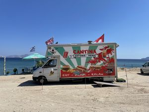 Food truck at Kantina Antonis Rena in Kos