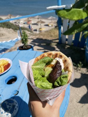 Vegan pita at Kantina Antonis Rena in Kos