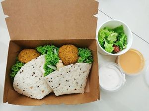 Falafel Wrap at Savor of Life in Kuala Lumpur