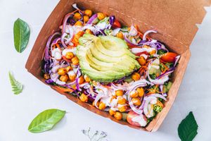 Buffalo Chickpeas Salad at Savor of Life in Kuala Lumpur