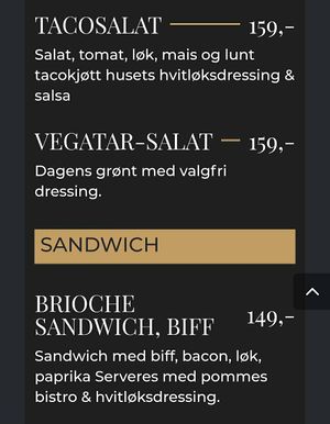 Vegan salad at Fresh in Hammerfest