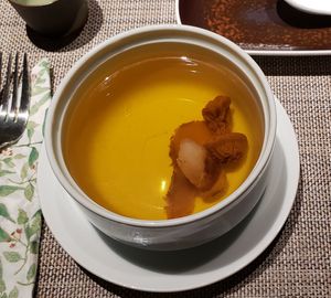Mushroom soup at Sun Plant - 芊月茗 Qiānyuèmíng in Chongqing