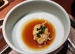 Tofu threads and cattail roots at Sun Plant - 芊月茗 Qiānyuèmíng in Chongqing