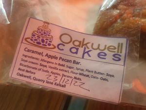 Caramel pecan bake - lovely, but very sweet! at Kelsall Cycles in Tarporley