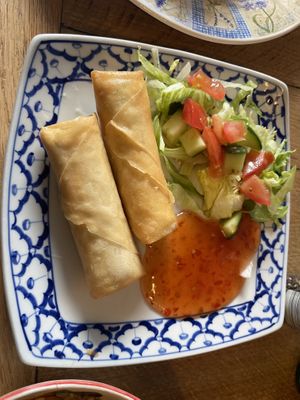 Spring rolls  at Poon Street Food in Laugharne