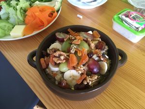 Vegan porridge  at Schronisko PTTK Przysłop in Wisla