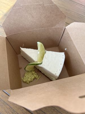 Key lime pie cheesecake   at Green Zebra Cafe - Main St in Sarasota