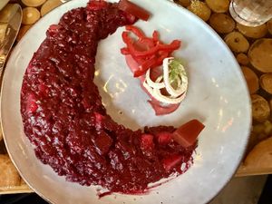 Beetroot Risotto  at Green Zebra Cafe - Main St in Sarasota