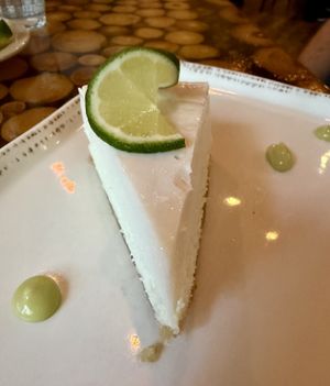 Vegan Key Lime Pie  at Green Zebra Cafe - Main St in Sarasota