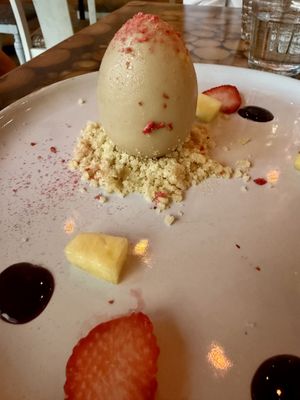 Egg Cheesecake special   at Green Zebra Cafe - Main St in Sarasota