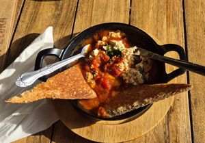 Vegan Shakshuka at Green Zebra Cafe - Main St in Sarasota
