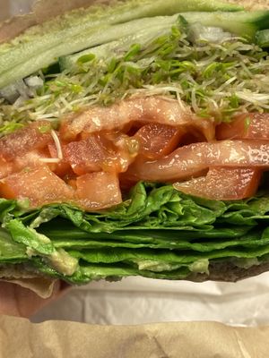 Veggie sammie  at Woodlands Market in Kentfield