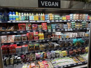 Vegan refrigerated section   at Woodlands Market in Kentfield