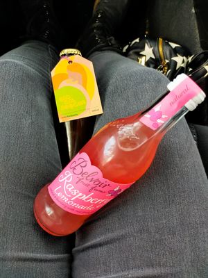 Bad Gal Boocha and Belvoir Raspberry Lemonade  at Town House Deli & Bakery in Falkland