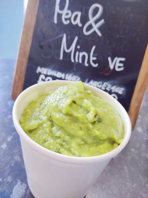 Pea & Mint Soup at Sandwich Heaven in Macclesfield