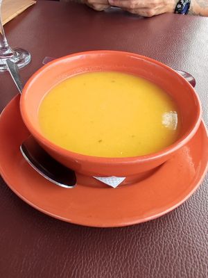 Soup of the day at Adega do Ramada in Obidos