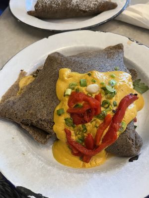 Spicy vegan  at Press Coffee+Crepes in Graham