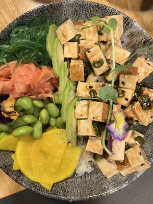 Vegetarian poke bowl   at Maguro in Zadar