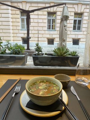 Miso soupp  at Maguro in Zadar