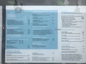 Brunch and lunch menu at Bridge House Cafe in Ballater