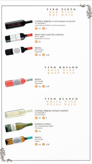 Menu (correct as of 13/09/21) at Ca n'Ela Vegan Restaurant in Mallorca