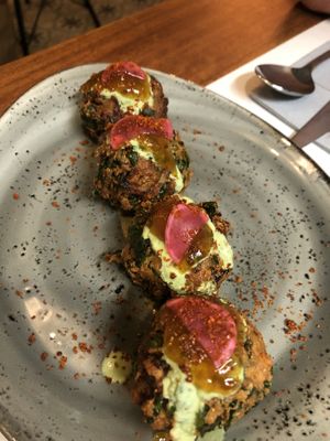 Pakoras  at Ca n'Ela Vegan Restaurant in Mallorca
