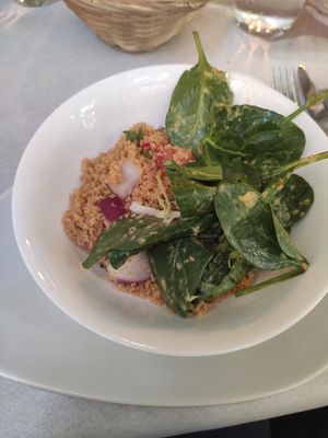 Couscous salad at Ca n'Ela Vegan Restaurant in Mallorca