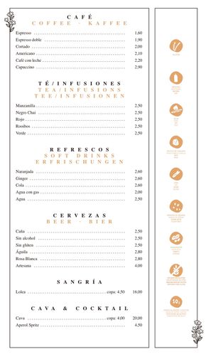 They don’t serve sangria or aperol on winter.   at Ca n'Ela Vegan Restaurant in Mallorca