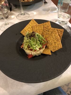 Starter: Aubergine tartare   at Ca n'Ela Vegan Restaurant in Mallorca