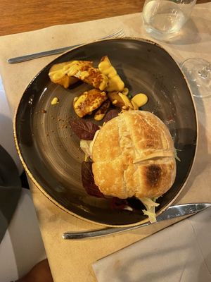 Hamburger   at Ca n'Ela Vegan Restaurant in Mallorca