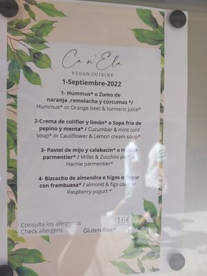  at Ca n'Ela Vegan Restaurant in Mallorca