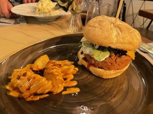 Burger  at Ca n'Ela Vegan Restaurant in Mallorca