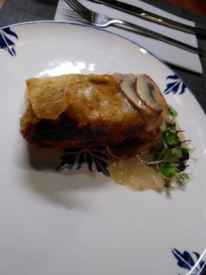 Potato dish at Ca n'Ela Vegan Restaurant in Mallorca