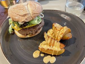 Burger  at Ca n'Ela Vegan Restaurant in Mallorca