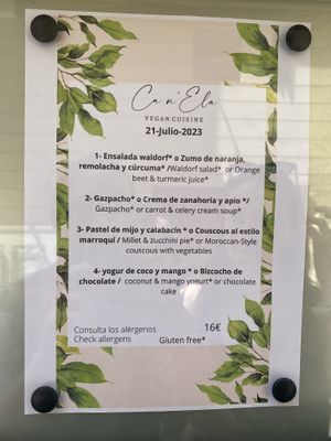   at Ca n'Ela Vegan Restaurant in Mallorca