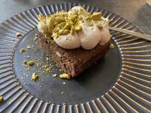 Veganer Schokokuchen  at Ca n'Ela Vegan Restaurant in Mallorca