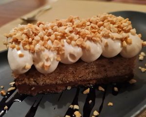 Kinder Bueno Cake at Ca n'Ela Vegan Restaurant in Mallorca