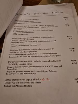 Main Courses at Ca n'Ela Vegan Restaurant in Mallorca