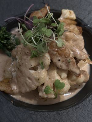 Cauliflower Heuros  at Ca n'Ela Vegan Restaurant in Mallorca