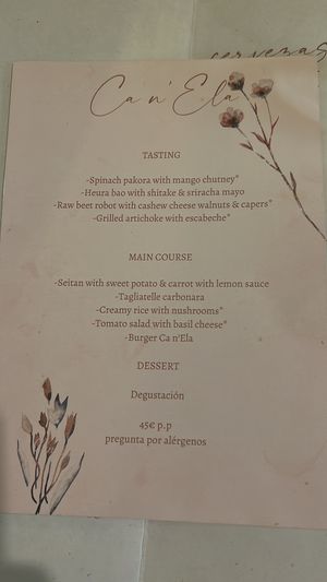   at Ca n'Ela Vegan Restaurant in Mallorca