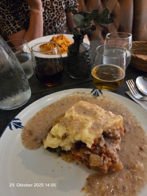 Shepherd's pie at Ca n'Ela Vegan Restaurant in Mallorca