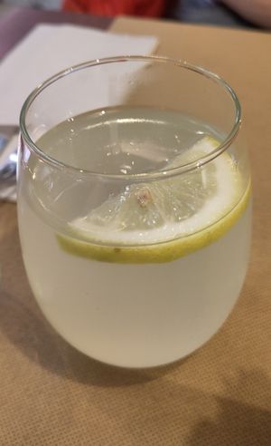 Home made lemonade at Ca n'Ela Vegan Restaurant in Mallorca