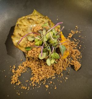 Grilled artichoke at Ca n'Ela Vegan Restaurant in Mallorca