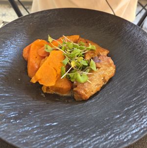 Seitan main at Ca n'Ela Vegan Restaurant in Mallorca