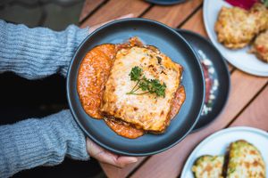 Eggplant Parmesan at Nourish by Avata in Kathmandu