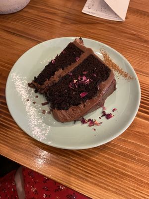 Chocolate cake  at Nomas in Macclesfield